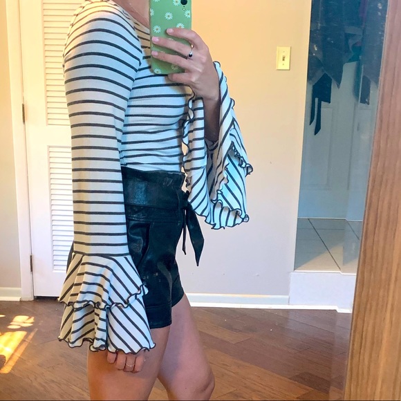 Free People Flared Long Sleeve Shirt - Picture 3 of 4